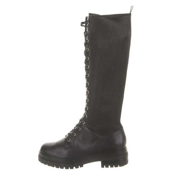 Gianvito Rossi Tall Martis Biker Boots in Black - Picture 4 of 9